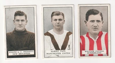 Gallaher - Famous Footballers - 3 old cigarette cards - Image 1 of 2