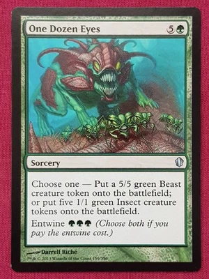 Magic The Gathering COMMANDER 2013 C13 ONE DOZEN EYES green card MTG - Image 1 of 2