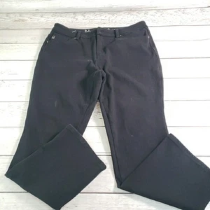 Belle by Kim Gravel Jeans Womens 14 Petite Black Flexibelle Straight Leg Pants - Picture 1 of 9