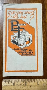 Vintage Werbeprospekt Bremer Tully Radio Tuner Kondensator Schnell Röhren - Bild 1 von 3