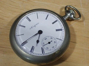 Grade 70 Elgin BW Raymond 15 Jewel Handaufzug Taschenuhr 18er läuft 1887 Mod 2 - Bild 1 von 9