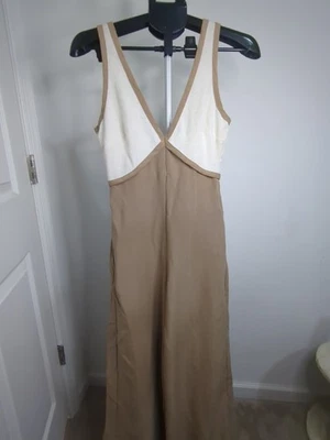 Vici Colorblock 胸围连身裤 XS - 棕色和米色 - OOS 网站 - 后结 — 第 1/4 张图片