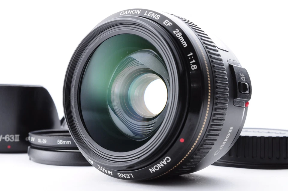 Объектив Canon EF 28 мм f/1.8 USM отличное+++ широкоугольный с фиксированным фокусным расстоянием Y3159 - Изображение 1 из 4