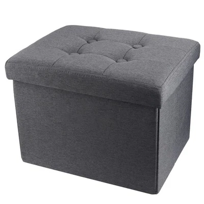 Storage Ottoman Footrest Stool Small Ottoman with Storage Foldable Ottomans F... - Image 1 of 4