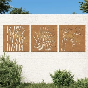 Decoración de pared de jardín acero corten oxidado mediano - Imagen 1 de 8