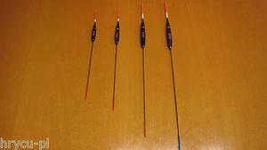 4 x POSEN 0,8g - 2,5g EXPERT PROFESSIONAL STIPP  aus BALSA-HOLZ- CARBON TOP ! 59 - Bild 1 von 1