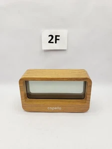 Capello CA-30 Wood USB Port Digital Gray Display Portable Window Alarm Clock - Picture 1 of 6