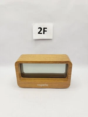 Capello CA-30 Wood USB Port Digital Gray Display Portable Window Alarm Clock  - Image 1 of 4