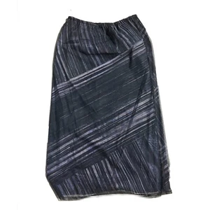 Anne Klein Petite Women Blue Flexible Waist Long Maxi Skirt Size Medium - Picture 1 of 7