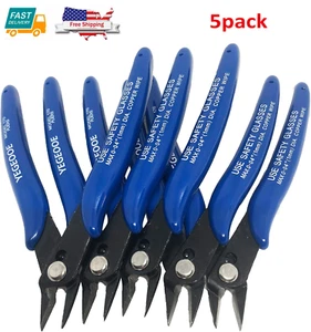 US Stock 170 Blue Flush Wire Cutter Diagonal Cutting Pliers Side Cutter Nipper - Picture 1 of 9