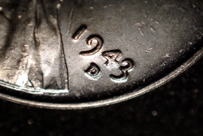Unique DDO 1943 D Steel Lincoln Wheat Penny Double Die Errors Date Mint Rim WOW - Image 1 of 4