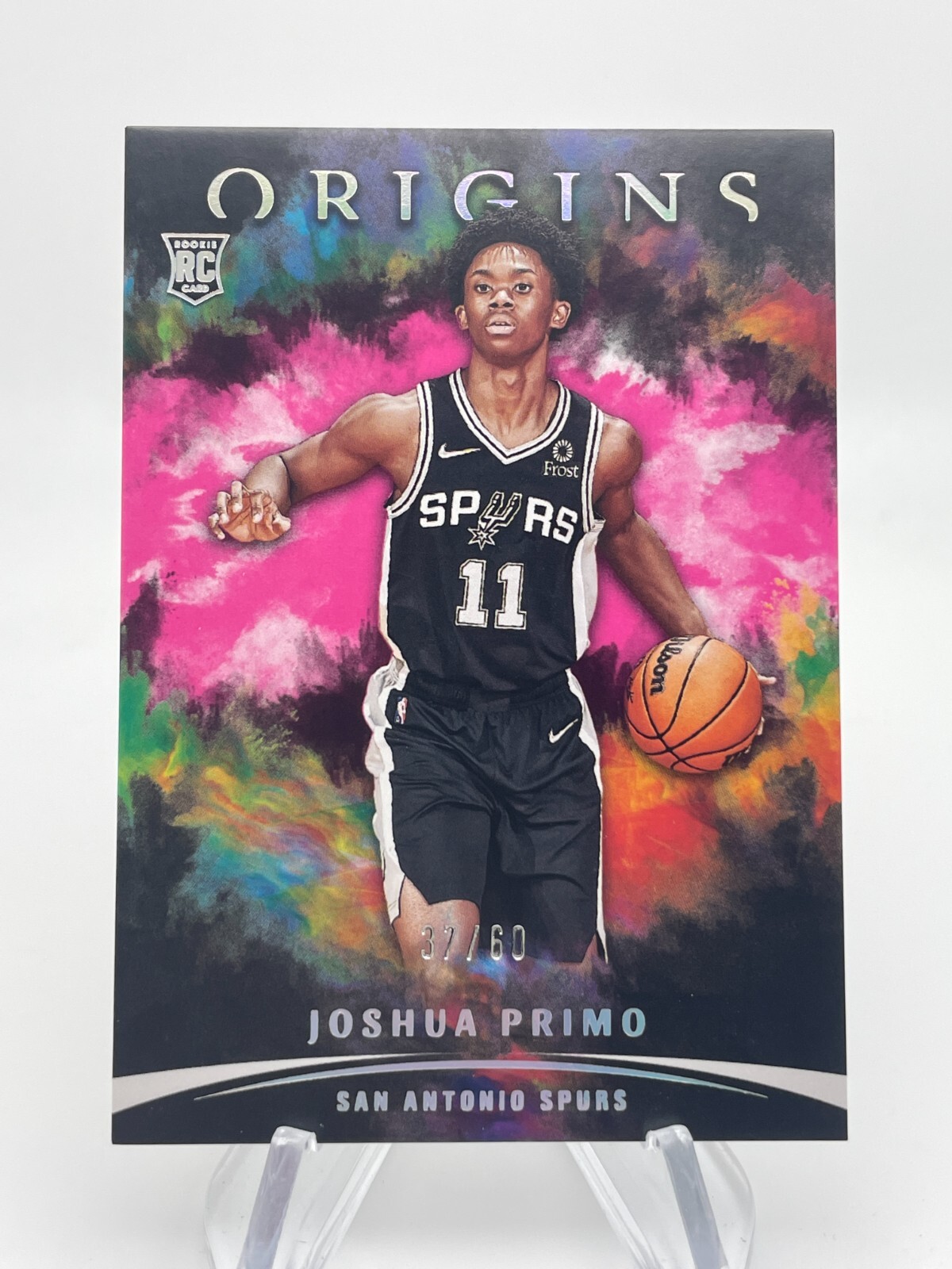 2021-22 Origins JOSHUA PRIMO Pink /60 RC Rookie #62 San Antonio Spurs SP