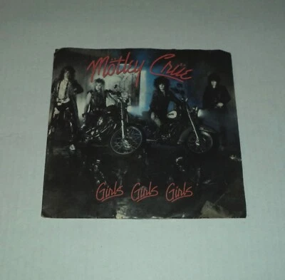 Motley Crue Girls Girls Girls Sumthin' For Nuthin' (1987) 45 Vinyl Record Sleeve - Image 1 of 4