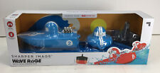 Sharper Image Wave Rage, Remote Control Speed Boat Racer, Blue New in Box