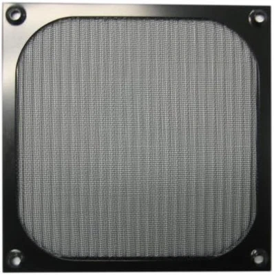 COOLERGUYS 140Mm Aluminum Fan Filter Grill Black