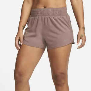 Nike Women's One Dri-FIT High-Waisted 3" Brief-Lined Shorts - Picture 1 of 8