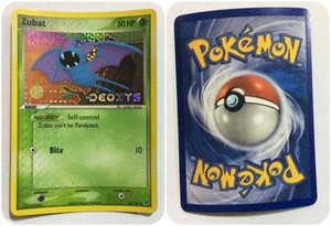 POKEMON HOLOGRAPHISCHE KARTE FOIL ZUBAT ENGLISH VERSION 83/107 EX DEOXYS - Bild 1 von 1