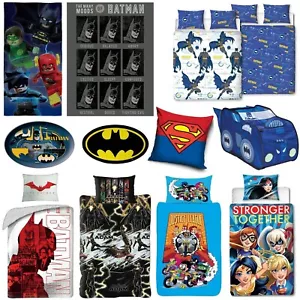 DC Comics Superheroes - Duvet Cover Sets Towels Cushions Rugs & More - Picture 1 of 47