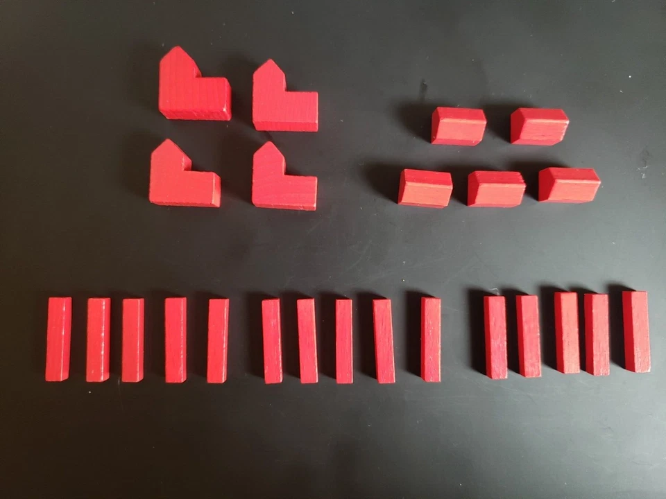 Colonos Catán Juego Completo ROJO Asentamientos Ciudades Carreteras Piezas de Repuesto Foto 1 de 1