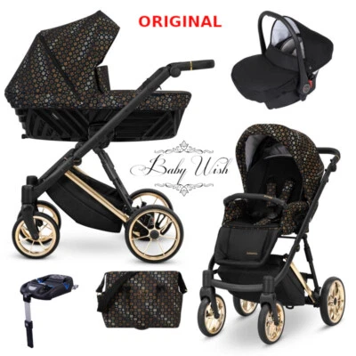 Kunert Ivento PREMIUM GOLD KINDERWAGEN 2in1 3in1 KINDERWAGEN + KINDERSITZ + ISOFIX