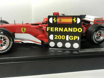 Pitboard 1:18 (Pizarra F1) / Fernando Alonso (Ferrari) 200GP - Immagine 1 di 2