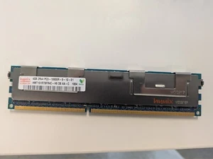 Hynix 4GB 2Rx4 PC3-10600R registered ECC RAM HMT151R7BFR4C-H9 DB AA-C - Afbeelding 1 van 1