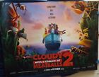 CLOUDY WITH A CHANCE OF MEATBALLS 2  ORIGINAL QUAD CINEMA POSTER 