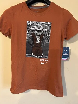 Camiseta NIKE UNIVERSITY OF TEXAS LONGHORNS LARANJA ESCURO FEMININA TAMANHO M=SLIM FIT L - Imagem 1 de 4