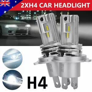 2x H4 9003 Car LED Headlight Globes Kit Lamp Bulbs High Low Beam 12V 24V Upgrade - Picture 1 of 13