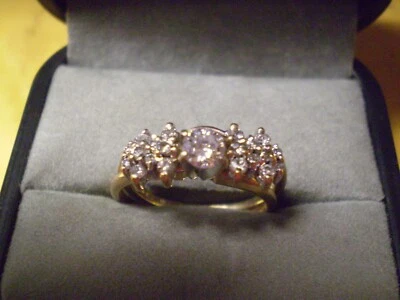 14K Yellow Gold Ladies 21 Diamond Wrap Ring set        3.9 Grams - Image 1 of 4