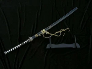 SAMURAIAN SWORD KATANA MOVIE KILL BILL HKS114D + STAND - Picture 1 of 11