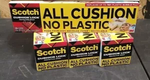 Lot Of 4 Scotch Cushion Lock Protective Wrap, 12" x 30 ft, Brown PCW-1230 - Picture 1 of 9