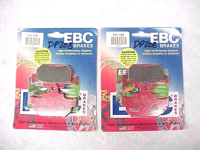 Dos (2) pastillas de freno Suzuki EBC RM 125 250 SP 600 Savage S40 Boulevard 650 Foto 1 de 1