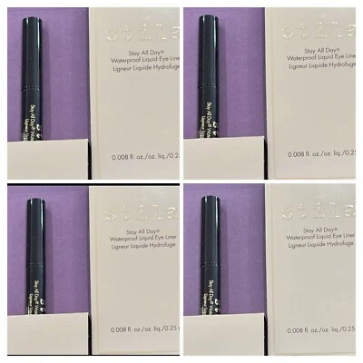 10 Pack Stila Stay All Day Waterproof Liquid Eyeliner - Intense Black Travel Sz - Image 1 of 4