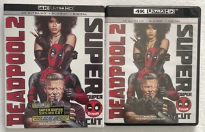 Deadpool 2 Super Duper Cut Blu Ray Theatrical & Unrated Sleeve 2018 2-Disc -MINT - Foto 1 di 10