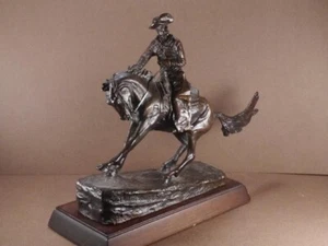 De colección 1988 Frederic Remington Bronce "EL VAQUERO" The Franklin Mint - Imagen 1 de 11