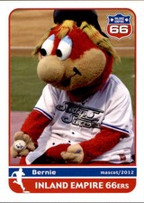2012 Inland Empire 66ers Grandstand #27 Bernie MASCOT - NM Baseball Card