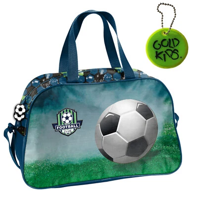 GOLDKIDS Sporttasche Kinder für Mädchen & Jungen - Umhängetasche mit Fußball Motiv