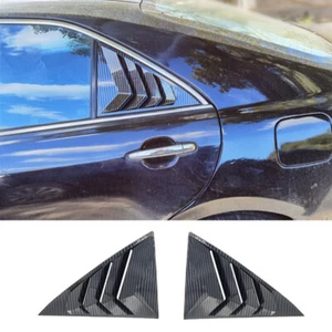 For Toyota Camry 2007-2014 Carbon Fiber Side Window Louver Shutter Cover Trim - Picture 1 of 12