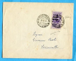 C.L.N.ARIANO POLESINE soprastampa su £.1 F.LLI BANDIERA su LETTERA (274593) - Picture 1 of 2