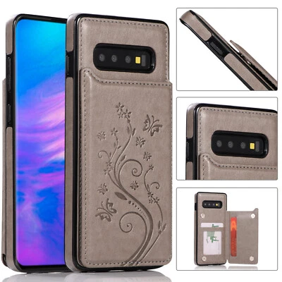 Funda Carcasa Para Samsung Galaxy S10 S9 S8 Plus S7 Magnética Cuero Billetera Teléfono Foto 1 de 4