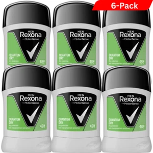 6 x Rexona QUANTUM DRY Antiperspirant Deodorant STICK Men 50 ml - Picture 1 of 2