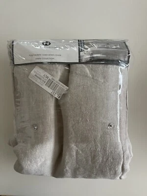 Hotel Collection Linen/Modal Blend Full/Queen Duvet Cover Natural $335 - Image 1 of 4