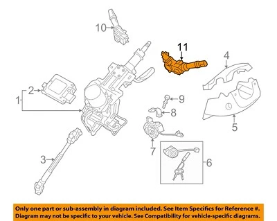 KIA OEM 11-16 Sportage-Multifunción Interruptor Palanca Multifunción 934102M101 Foto 1 de 2