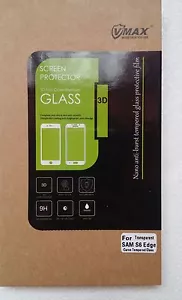 VETRO TEMPERATO CURV0 3D SAMSUNG GALAXY S6 EDGE G925F FULL COVER TOP QUALITY - Foto 1 di 2