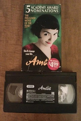Amelie 2001 VHS French Academy Awards Jean-Pierre Jeunet Audrey Tautou TESTED - Image 1 of 4