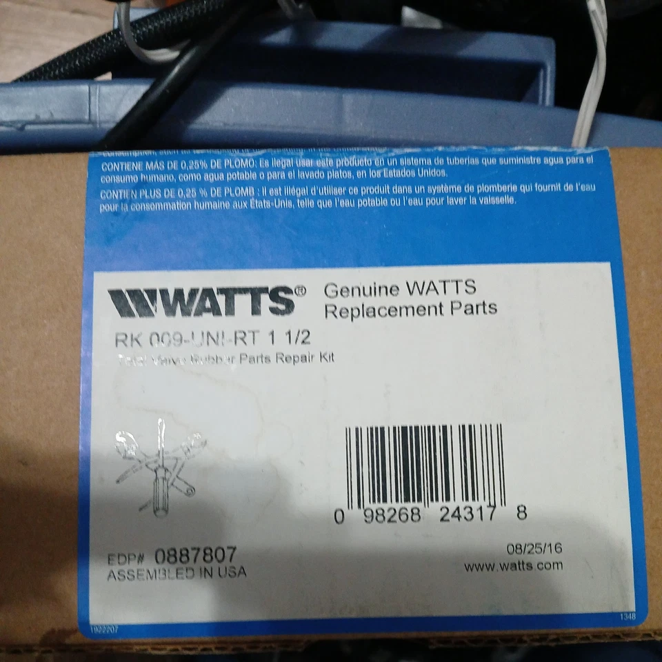 Watts 1 1/2” Rubber Repair Kit Universal Use RK-009UNI-RT H11 - Image 1 of 1