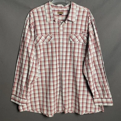 Northwest Shirt Mens 5XLT Multicolor Check Tool Holder Loop Utility Safari Style - Image 1 of 4