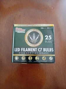 Led Filament C7 Bulbs 25 Bulbs - Picture 1 of 1