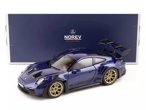 Norev 1:18 Porsche 911 GT3 RS (992) Gentian Blue Diecast Car - Picture 1 of 5